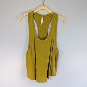 Fabletics Olive Green Loose Fit Racerback Tank
